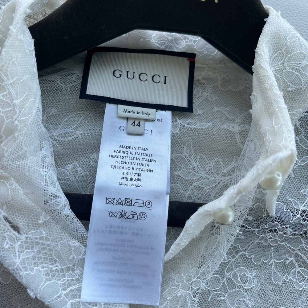 Gucci Ivory Floral Lace Blouse…NWOT - Picture 13 of 14